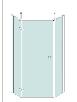 Frameless shower enclosures